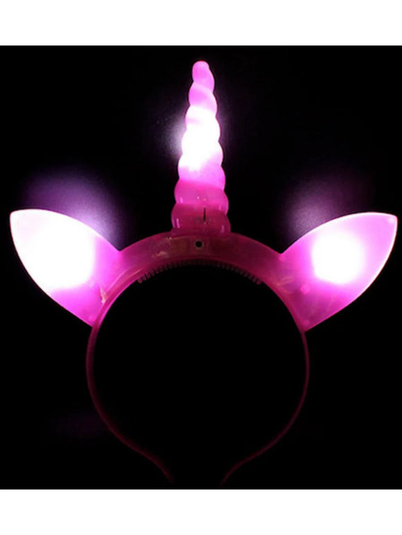 LED Lýsandi Unicorn Hárboyli