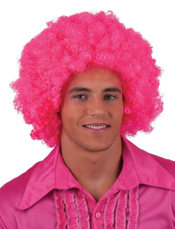 Fuchsia Disco Afro Parykkur