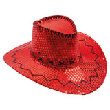 Cowboy hattur, til vaksin, við glitrandi flykrum