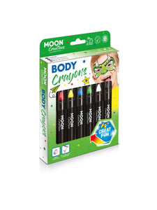 Moon Creations Body Crayons 3,5g, Primary Sett
