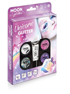 Moon Glitter Einhyrningur Glitter Sett